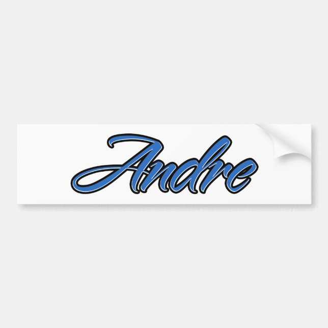 Para Coche Andre Name blue Aufkleber Pegatina Autoaufkleber (Frente)