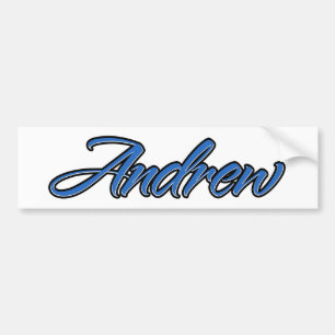 Para Coche Andrew Name blue Aufkleber Pegatina Autoaufkleber