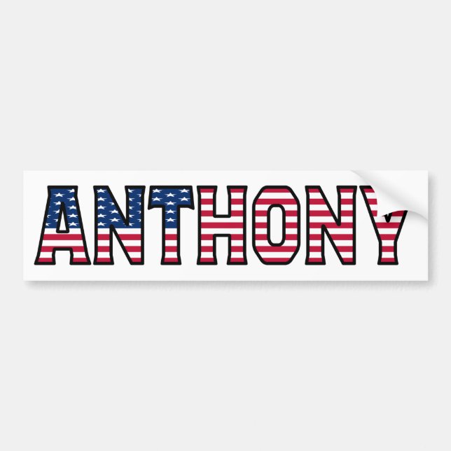 Para Coche Anthony Name Vorname Aufkleber Pegatina Auto (Frente)