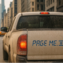 Para Coche Apoye la pegatina del parachoques israelí
