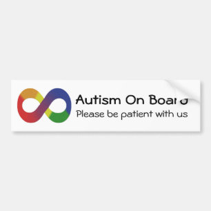 Para Coche Autismo en la placa del parachoques pegatina - Sí
