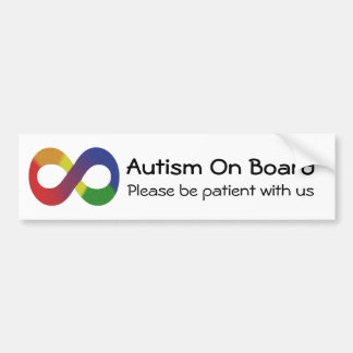 Para Coche Autismo en la placa del parachoques pegatina - Sím