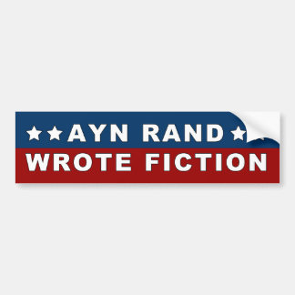 Para Coche Ayn Rand escribió al pegatina de la ficción