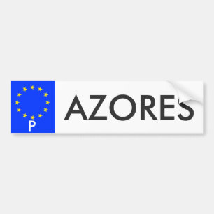 Para Coche Azores Pegatina de la placa de matrícula de la Un