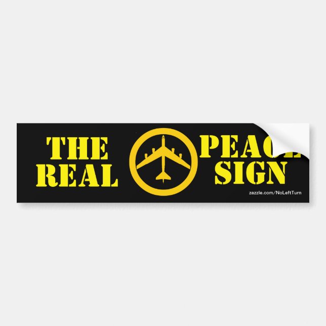 Para Coche B52 La verdadera pegatina del parachoques de signo (Frente)