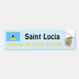 Para Coche Bandera de Santa Lucía y pegatina de paracaídas de
