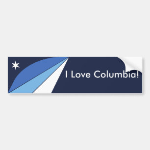 Para Coche Bandera pegatina de Columbia, Carolina del Sur