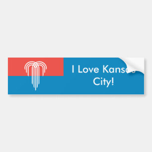 Para Coche Bandera pegatina de Kansas City, Misuri