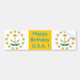 Para Coche Bandera pegatina de la isla Rhode