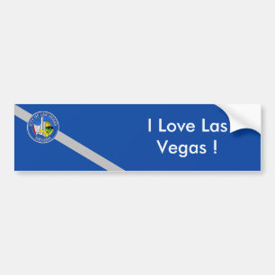 Para Coche Bandera pegatina de Las Vegas City, EE.UU.