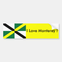 Bandera pegatina de Monterey, California State, Es