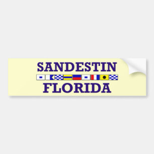 Para Coche Banderas náuticas de Sandestin - Pegatina del par