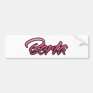 Para Coche Berta Pegatina de Aufkleber rosa descolorido