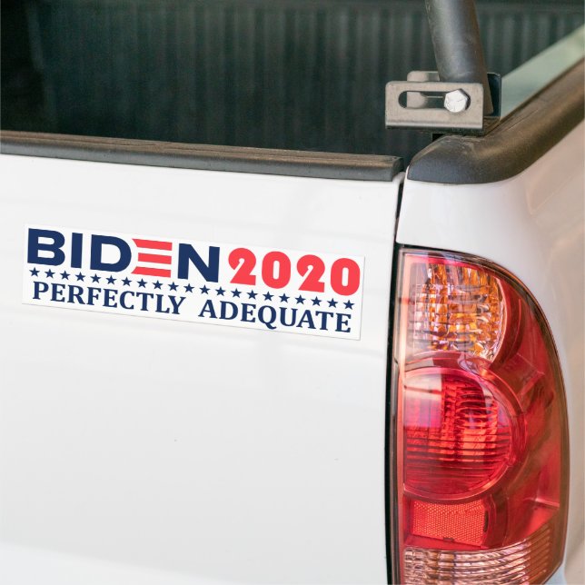 Para Coche Biden 2020: Pegatina de parachoques PERFECTAMENTE  (En Camión)