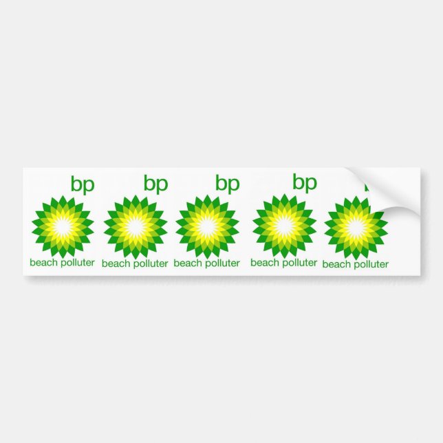 Para Coche BP vara al pegatina del contaminador (Frente)