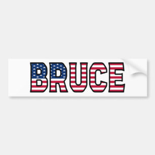 Para Coche Bruce Name Vorname USA Aufkleber Pegatina Auto