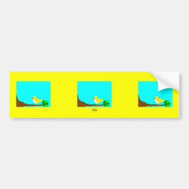 Para Coche Buenos días, pegatina de parachoques amarillos