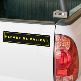 Para Coche Calma Por Favor Recordatorio Humorístico Pegatina