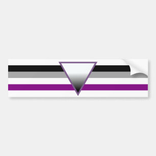 Para Coche Camiseta de orgullo asexual Pegatina