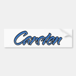 Para Coche Carsten Name blue Aufkleber Pegatina Autoaufkleber