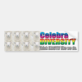 Para Coche Celebre al pegatina de la diversidad