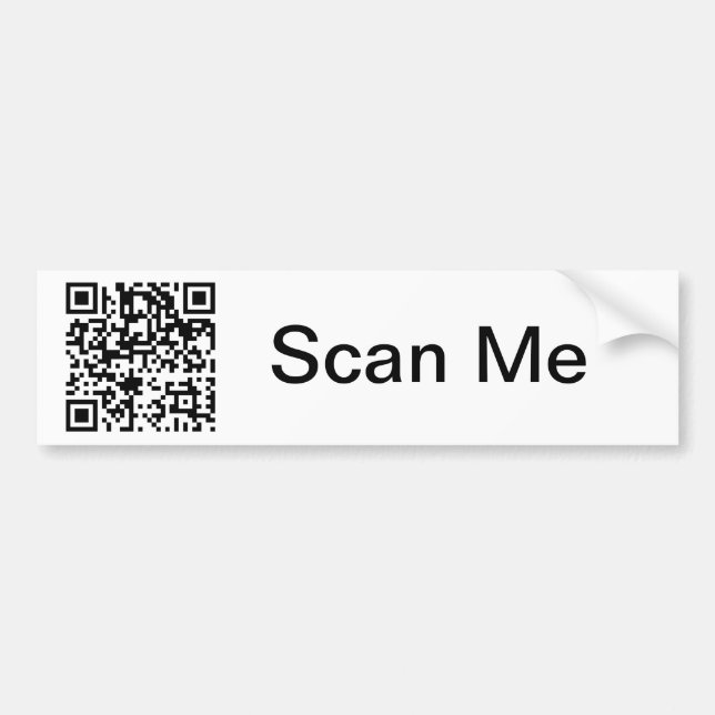 Para Coche Código QR - Pegatina del parachoques (Frente)