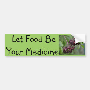 Para Coche Comida como pegatina de parachoques medicinales