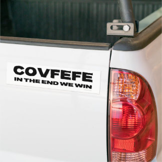 Para Coche COVFEFE - AL FINAL GANAMOS - Pegatina parachoques