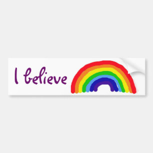 Para Coche Creo A.C. al pegatina del arco iris