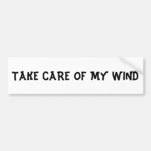 Para Coche Cuidar De Mi Pegatina Del Parachoques De Viento