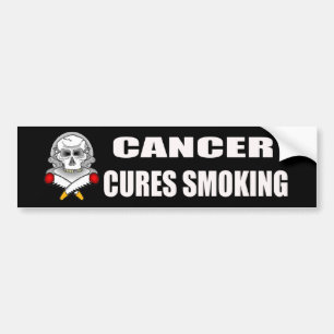 Para Coche Curaciones del cáncer que fuman a la pegatina par