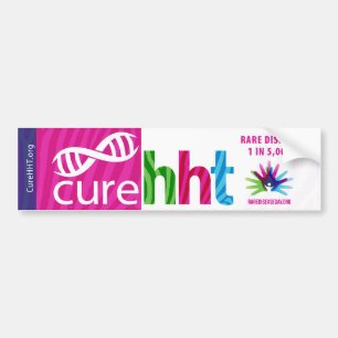 Para Coche Cure HHT Rara Enfermedad Pegatina