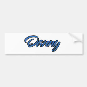 Para Coche Danny Name blue Aufkleber Pegatina Autoaufkleber