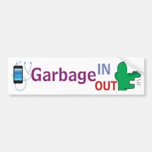Para Coche "De la basura ADENTRO - de la basura pegatina