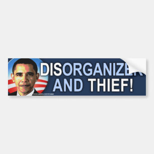 Para Coche del ladrón de Obama pegatina anti del