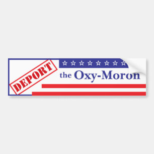 Para Coche Deportar la pegatina del parachoques Oxy-Moron