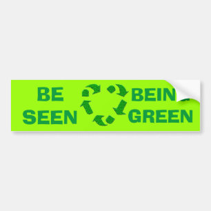 PARA COCHE DÍA DE LA TIERRA QUE RECICLA AL PEGATINA