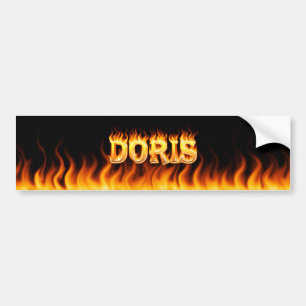 Para Coche Diseño de la pegatina del parachoques Doris real 