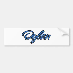 Para Coche Dylan Name blue Aufkleber Pegatina Autoaufkleber