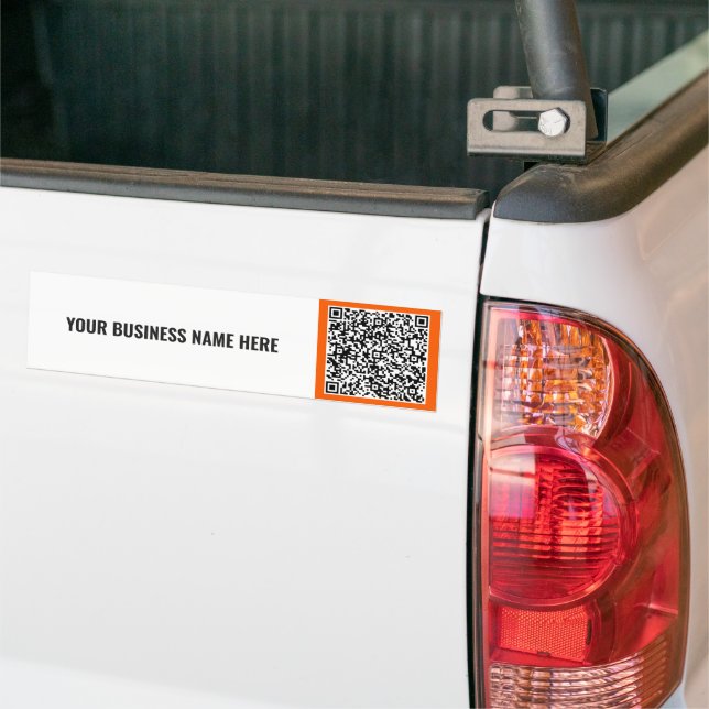 Para Coche Ejemplo de pegatina promocional de código QR perso (En Camión)