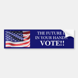 Para Coche ¡EL FUTURO ESTÁ EN SUS MANOS! ¡VOTO!! Pegatina