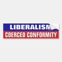 El liberalismo es una pegatina de parachoques de c