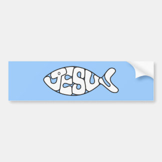 Para Coche ¡El pegatina de los pescados de Jesús - todos los