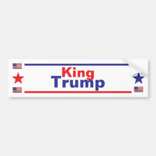 Para Coche El pegatina del parachoques del rey Trump
