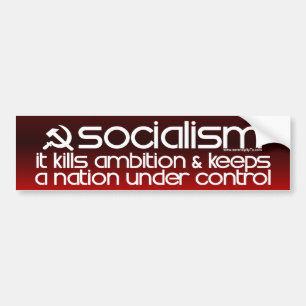 Para Coche El socialismo mata a la ambición (la pegatina par