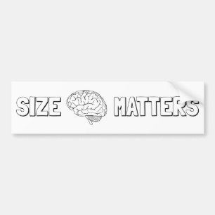 Para Coche El tamaño importa - Pegatina inteligente del parac