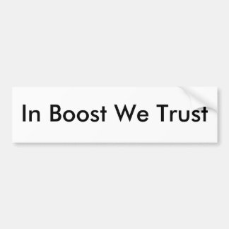 Para Coche En alza confiamos en al pegatina