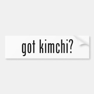 Para Coche Es gracioso "¿se puso kimchi?" Pegatina rectangula