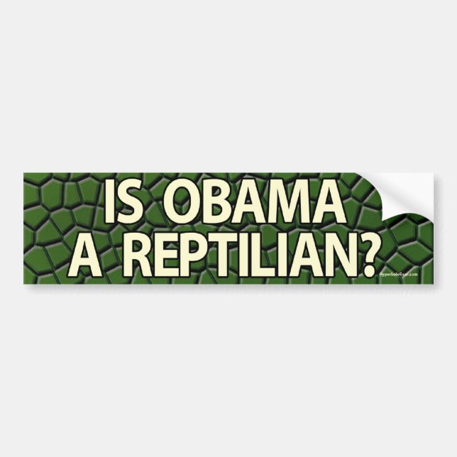 Para Coche ¿Es Obama un Reptilian? pegatina (Frente)