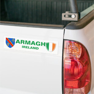 Para Coche Escudo de Irlanda de Armagh y pegatina de parachoq